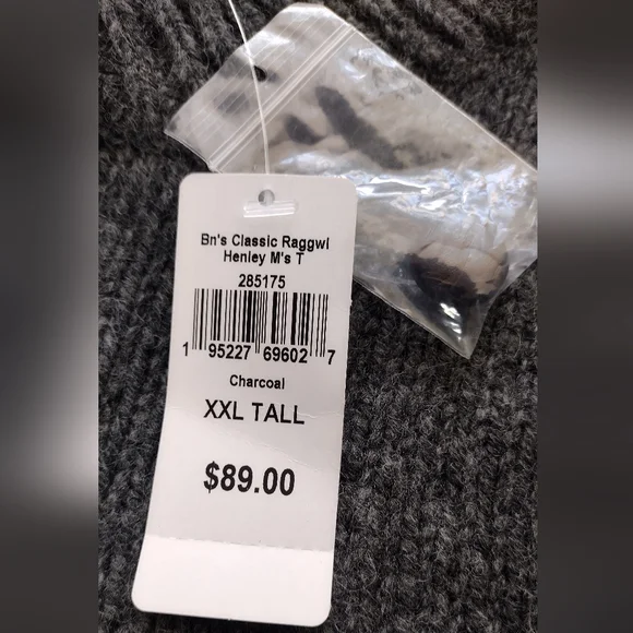 NWT L.L. Bean Men's Gray Knit Charcoal Pullover Long Sleeve Sweater Sz XXL Tall - Picture 8 of 13